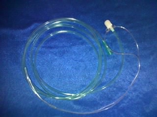 头挂单鼻塞吸氧管