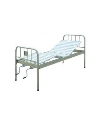 不锈钢床头、床框钢板床面直脚双摇床HJ-0042