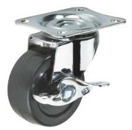 轻型蓝锌平底边刹黑色橡胶ER轮