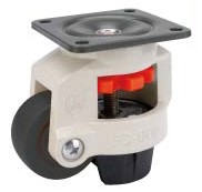 灰白漆平底活动水平调节轮