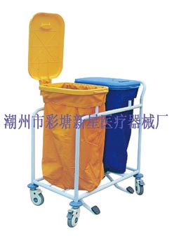 钢塑双桶污物车