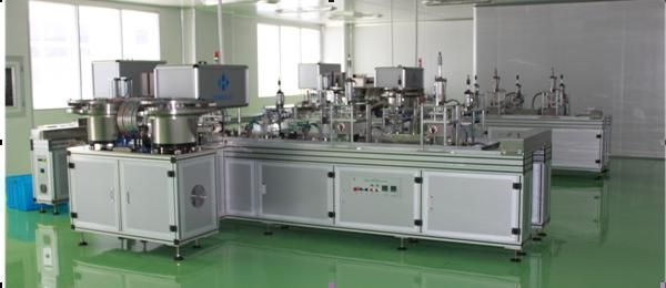 全自动真空采血器加帽压塞装盘组合机