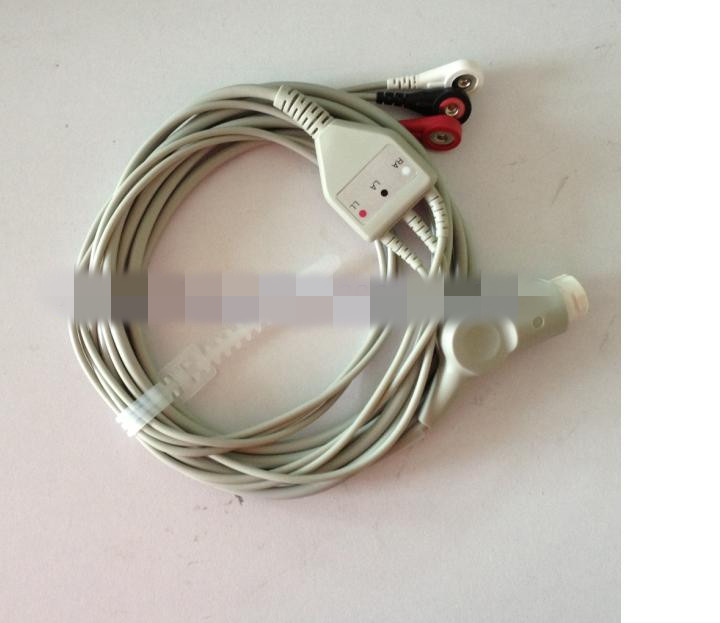 一体3导联线扣式