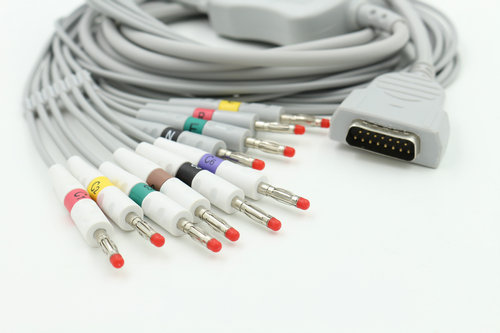 适用于GE心电图机12导联线,定制心电导联线