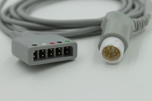 适用于迈瑞12针五导心电导联线/分体/主电缆/T8
