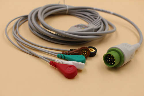 适用于宝莱特12针一体式心电导联线