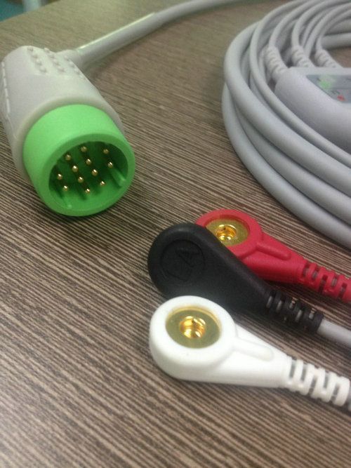 适用于WEGO威高一体三导心电导联线/美标夹式