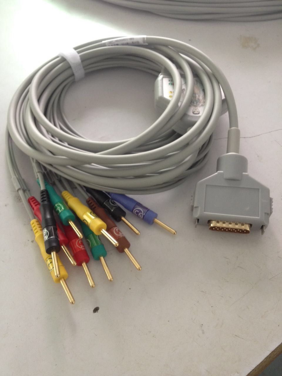 适用于福田心电图机心电电缆/一体式心电导联线