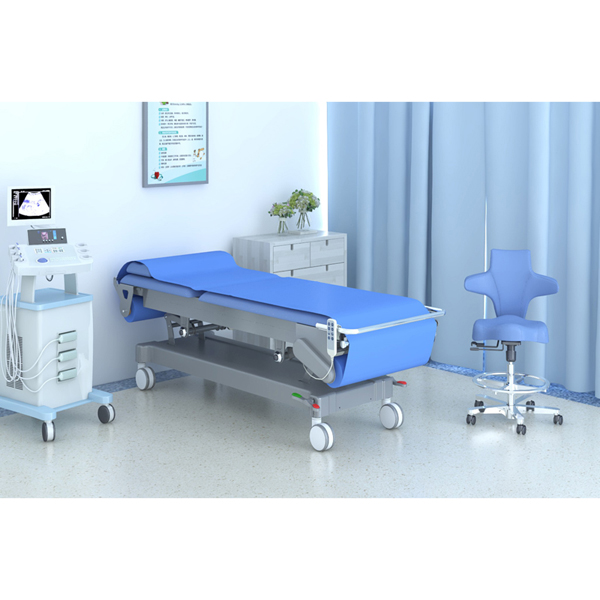 医用妇科B超自动换纸诊疗床、妇科超声电动检查床、小儿髋关节检查超声床