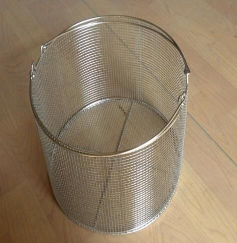 304不锈钢圆形灭菌医疗消毒筐