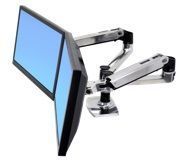 A-245 双屏台式万向水平并列显示器支架