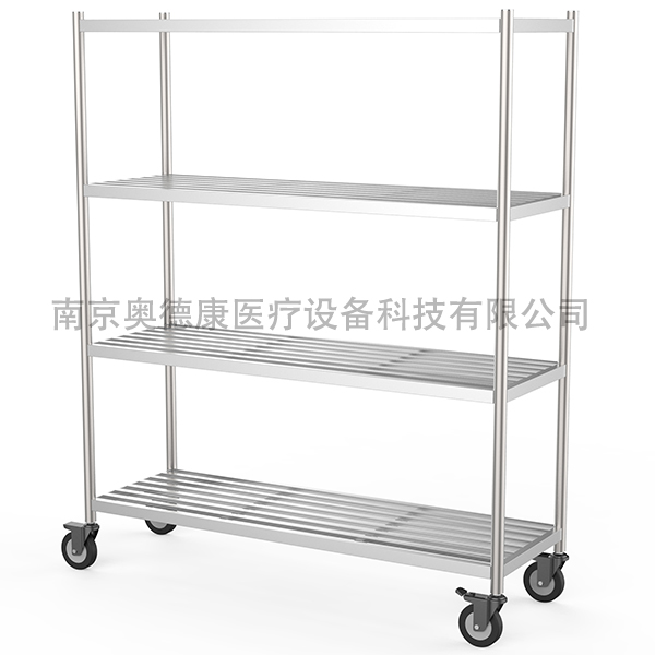 无菌物品存放架不锈钢货架器械存放架敷料存放架带轮不锈钢架