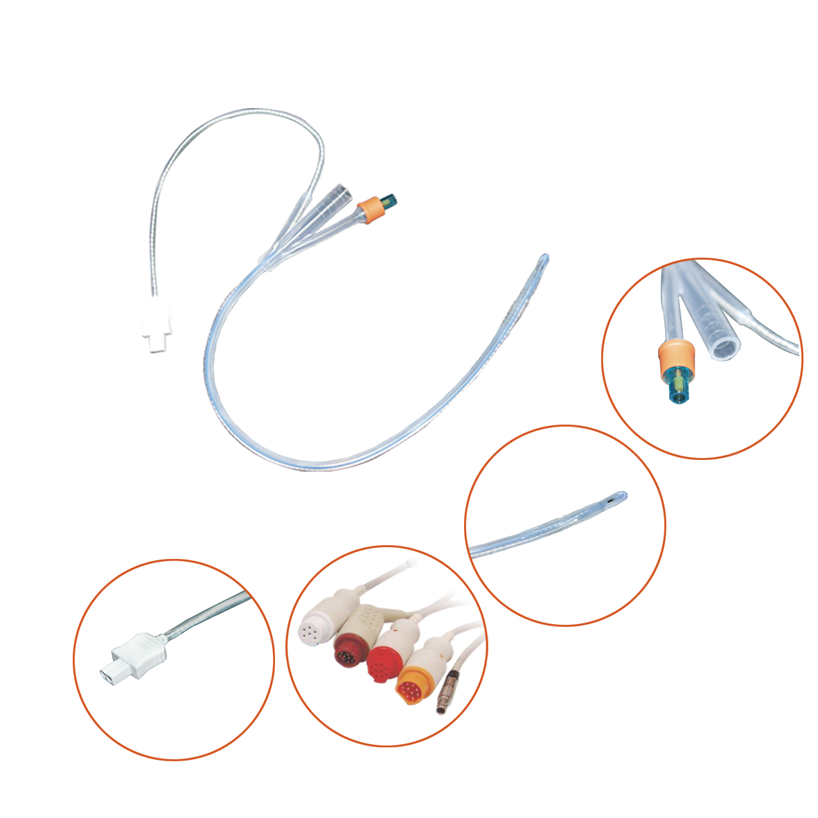 一次性使用无菌测温型导尿管