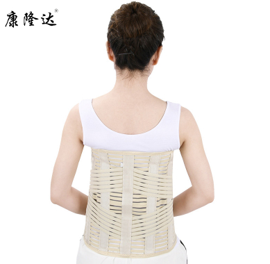 康隆达医用级腰围固定带加宽钢板护腰带腰间盘突出腰部固定带腰肌劳损支撑透气鱼丝网面腰围专业钢板支撑