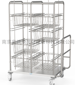 不锈钢篮框转运车医用篮框转运车篮框推车篮框运输车医用转运车