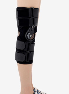 康隆达可调式膝关节固定支具半月板损伤护膝韧带损伤髌骨膝关节固定支具下肢膝盖术后康复护具下肢短款