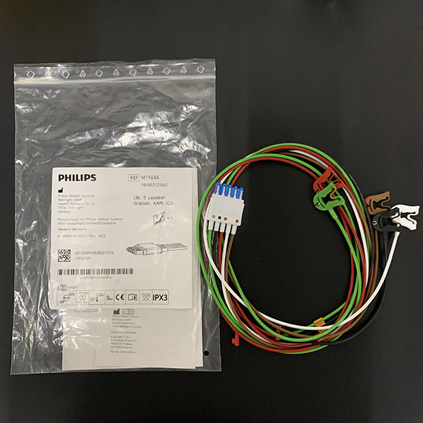 飞利浦原装进口心电导联线五导夹式分线美标中间接头单排M1968A