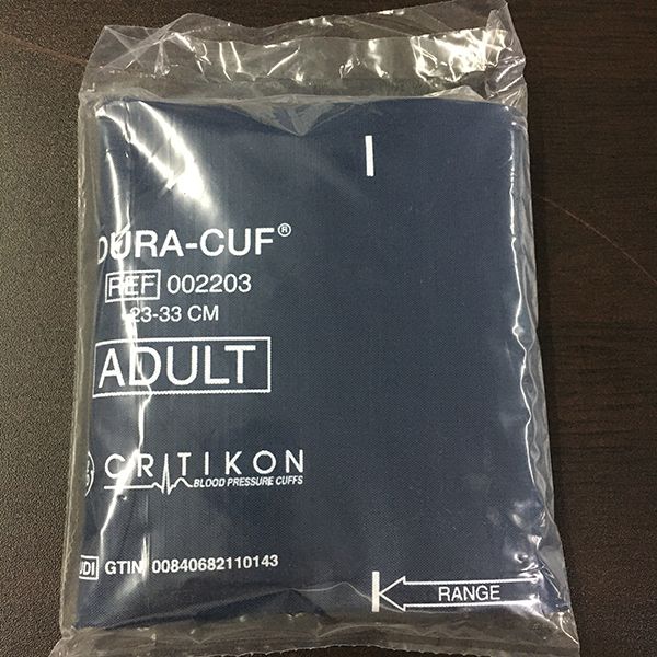 GE血压袖带原装进口双管成人袖带23-33CM卡口两个白色母头订货号2203