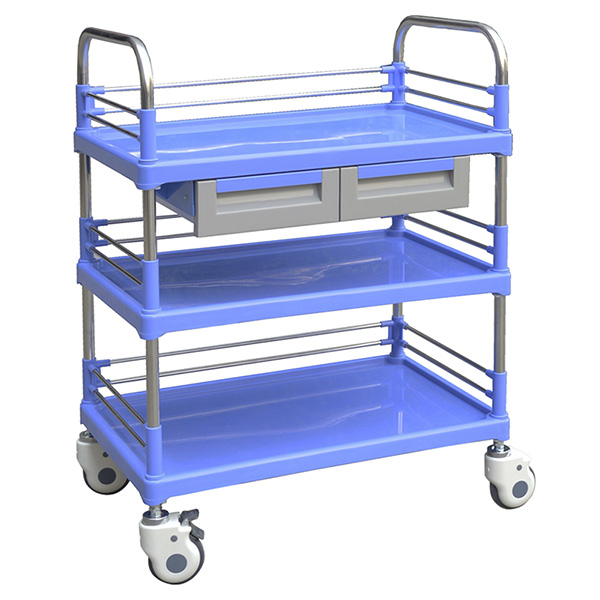 SKR004B 钢塑多功能推车/病人推车