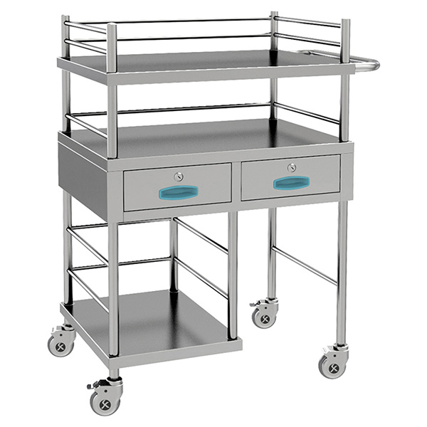 SKH028 不锈钢换药车/病人推车