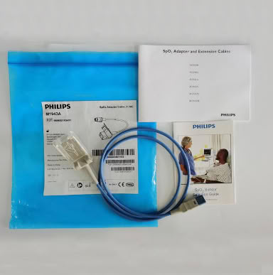 PHILIPS原装进口血氧延长线1.1米-8针转9孔D头-转梯形头-M1943A