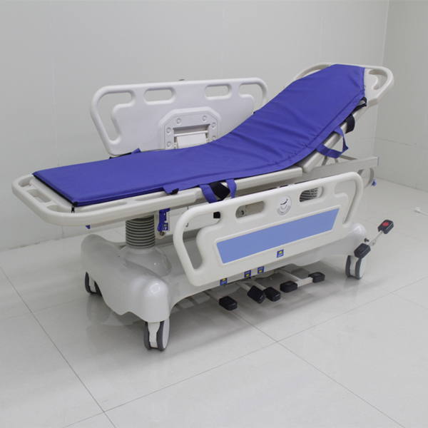 ABS转运车液压升降平车多功能转运担架床ABS可升降急诊担架推车抢救床手术推床