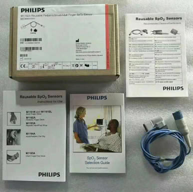 全新进口Philips原装D头8针一体式儿童-成人重复性血氧探头-M1192A