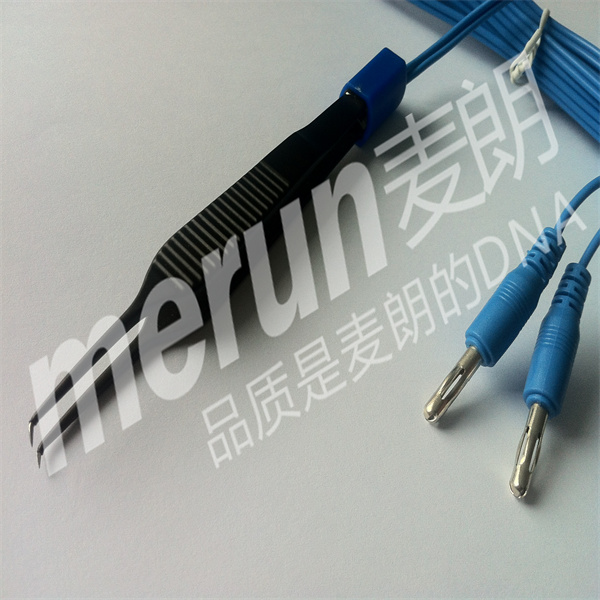 一次性不粘自控电凝镊 一次性使用不粘双极电凝镊 一次性镊子