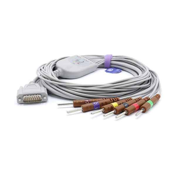 兼容理邦心电图机导联线SE-12 Express 1201 1200 SE-1 3 300 601