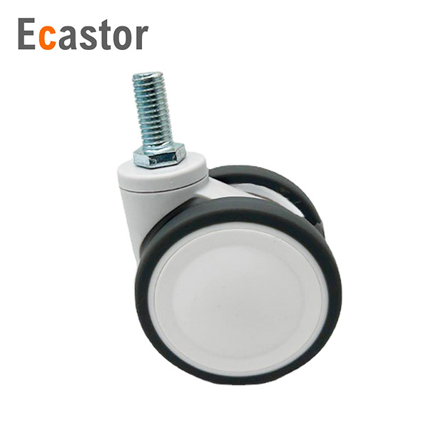 全塑双片尼龙支架TPR医疗脚轮