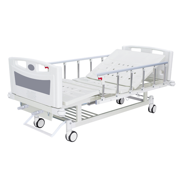 手动双摇病床