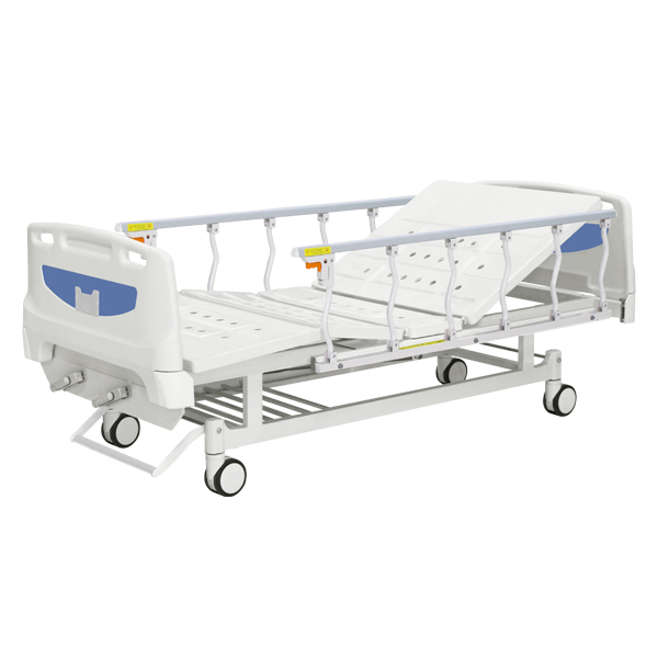 手动双摇病床