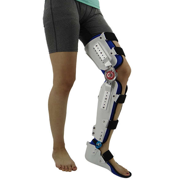 可调膝踝足固定支具 可调节长腿支具