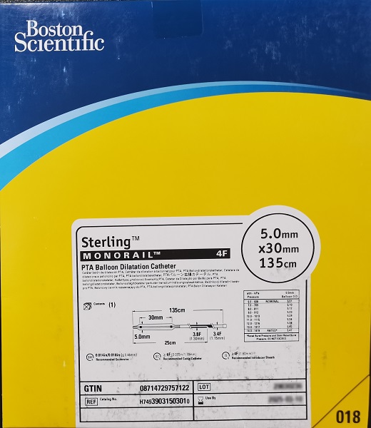 波士顿科学/波科PTA球囊扩张导管Sterling球囊H74939031503010