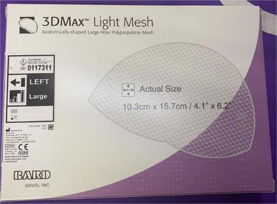 美国巴德BARD疝修补补片0117311