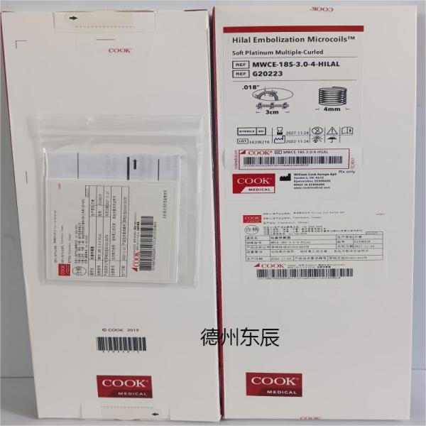库克 COOK 栓塞弹簧圈 MWCE-18S-3.0-4-HILAL 微圈