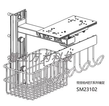 定制生产 各品牌型号监护仪用装墙支架带挂钩 支架 支臂带钩排钩