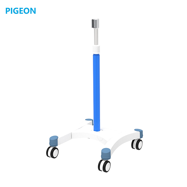 PIGEON输氧泵方形呼吸机空氧混合器支架带轮带脚座组 合复苏器台车