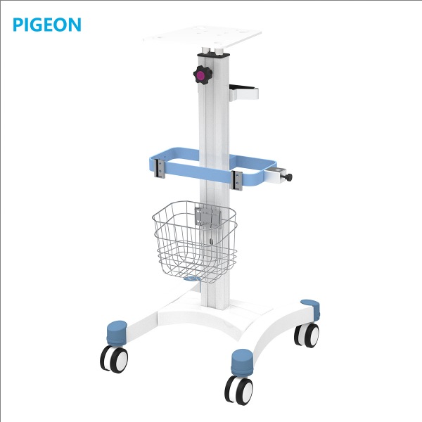 PIGEON呼吸机车量大价优 铝合金不锈钢医疗台车呼吸 机支架手推车