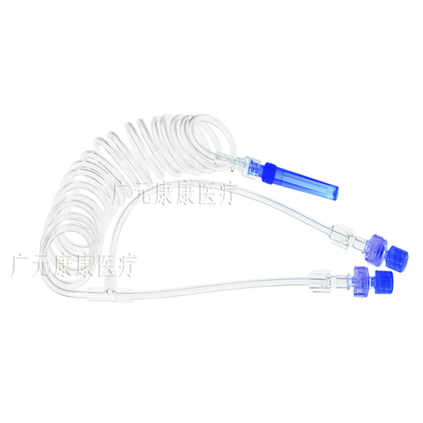 血管造影高压连接管DE-150CVC2双通道连接管T阀连接管