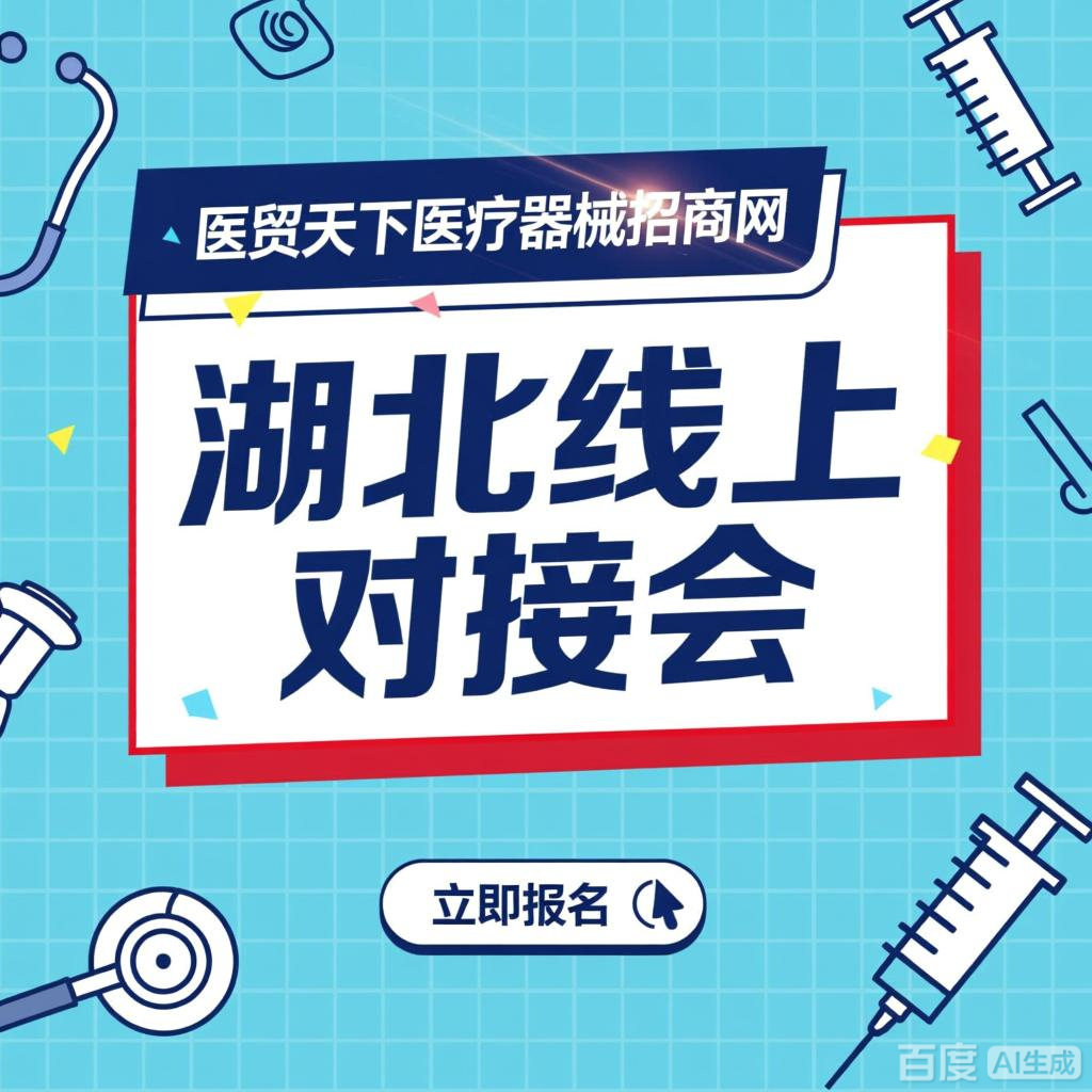 医贸天下医疗器械招商网 器械渠道 湖北线上对接会  免费报名